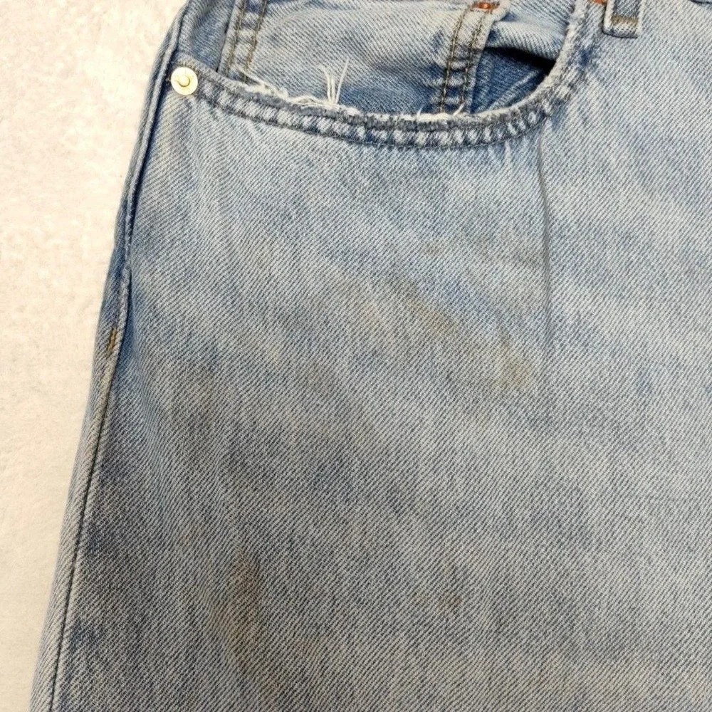 Levis 578 Jeans Mens 36x30 Blue Light Relaxed Premium Baggy Loose Distressed